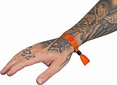 Náramok na stiahnutie na zápästie, oranžový