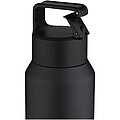 Nerezová fľaša na vodu 600 ml s medenou vákuovou izoláciou, čierna