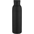 Nerezová fľaša na vodu s vákuovou izoláciou 650 ml, čierna
