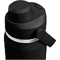 Nerezová fľaša na vodu so závitovým uzáverom 750ml, čierna