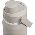 Nerezová fľaša na vodu so závitovým uzáverom 750ml, svetlo sivá