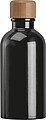 Nerezová fľaša s karabínou 400 ml, čierna