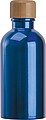 Nerezová fľaša s karabínou 400 ml, modrá
