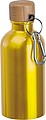 Nerezová fľaša s karabínou 400 ml, žltá