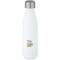 Nerezová termo fľaša na pitie, recyklovaná nehrdzavejúca oceľ, 500ml, biela