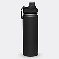 Nerezová termofľaša 600ml, s čiernym viečkom, čierna
