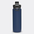 Nerezová termofľaša 600ml, s čiernym viečkom, tmavomodrá