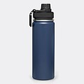 Nerezová termofľaša 600ml, s čiernym viečkom, tmavomodrá