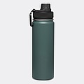 Nerezová termofľaša 600ml, s čiernym viečkom, tmavozelená