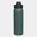 Nerezová termofľaša 600ml, s čiernym viečkom, tmavozelená