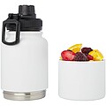 Nerezová termoska, 530ml, s odnímateľnou spodnou časťou 340ml, biela