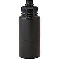 Nerezová termoska, 530ml, s odnímateľnou spodnou časťou 340ml, čierna