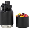 Nerezová termoska, 530ml, s odnímateľnou spodnou časťou 340ml, čierna