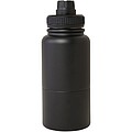 Nerezová termoska, 530ml, s odnímateľnou spodnou časťou 340ml, čierna