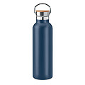 Nerezová termoska, 750ml s bambusovým viečkom, námornícka modrá