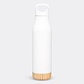 Nerezová termoska s bambusovým dnom, objem 500 ml, biela