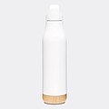 Nerezová termoska s bambusovým dnom, objem 500 ml, biela