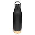 Nerezová termoska s bambusovým dnom, objem 500 ml, čierna