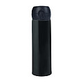 Nerezová termoska s dvojitým viečkom, 400 ml, čierna