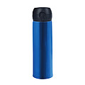 Nerezová termoska s dvojitým viečkom, 400 ml, modrá