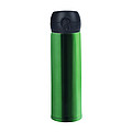Nerezová termoska s dvojitým viečkom, 400 ml, zelená