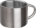 Nerezový hrnček na espresso 80 ml, sivá