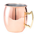 Nerezový hrnček na kokteil, 500 ml, medený povrch