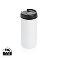 Nerezový hrnček s viečkom, 300 ml, biely