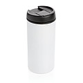 Nerezový hrnček s viečkom, 300 ml, biely
