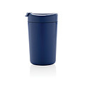 Nerezový hrnček s viečkom, 300 ml, kráľovská modrá