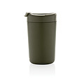 Nerezový hrnček s viečkom, 300 ml, zelená