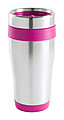 Nerezový termohrnček, 450ml, ružové detaily