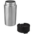 Nerezový termohrnček s medenou izoláciou 330ml, s plastovým viečkom, strieborný