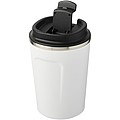 Nerezový vákuový termohrnček s pevným uzáverom, objem 360 ml, biela