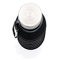 Nespretoková silikónová skladacia fľaša, čierna