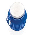 Nespretoková silikónová skladacia fľaša, modrá
