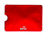 Obal na kartu s RFID ochranou, červený