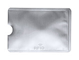 Obal na kartu s RFID ochranou, strieborný
