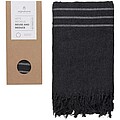 Originalhome prehoz alebo uterák z recyklovaného materiálu, 85 × 175 cm, čierna