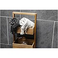 Originalhome prehoz alebo uterák z recyklovaného materiálu, 85 × 175 cm, čierna