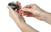 Osobný alarm s kľúčenkou, čierny