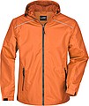 Pánska bunda do dažďa James & Nicholson RAIN, oranžová, 3XL
