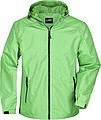 Pánska bunda do dažďa James & Nicholson RAIN, zelená, 3XL