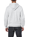Pánska mikina GILDAN HEAVY BLEND ADULT FULL ZIP HOODED 271g, svetlo sivá, 2XL