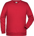 Pánska mikina James Nicholson sweatshirt men, červená, veľ. XL