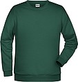 Pánska mikina James Nicholson sweatshirt men, tmavozelená, veľ. XL