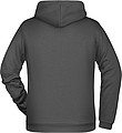 Pánska mikina s kapucňou James Nicholson sweat hoodie men, antracitová, veľ. 4XL