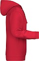 Pánska mikina s kapucňou James Nicholson sweat hoodie men, červená, vel. M