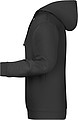 Pánska mikina s kapucňou James Nicholson sweat hoodie men, čierna, veľ. M