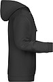 Pánska mikina s kapucňou James Nicholson sweat hoodie men, čierna, vel. XXL
